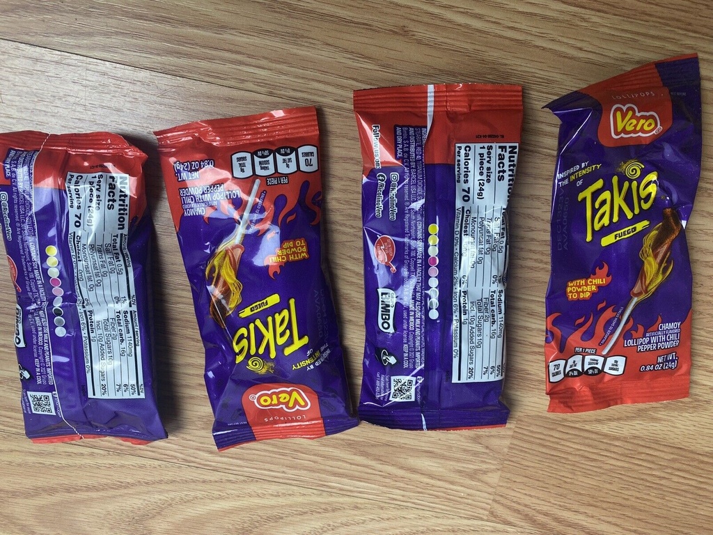 TAKIS PALETA FUEGO CON CHILITO EN POLVO 24 G