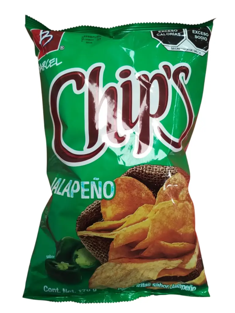 CHIPS JALAPEÑO 170 G