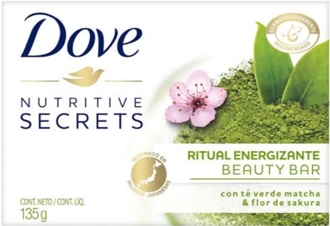 DOVE JABON CON TE VERDE MATCHA Y FLOR DE SAKURA 135 G