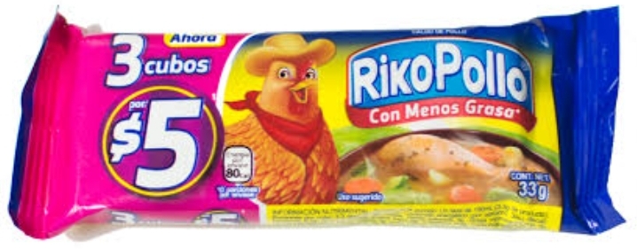 RIKO POLLO 3 CUBOS