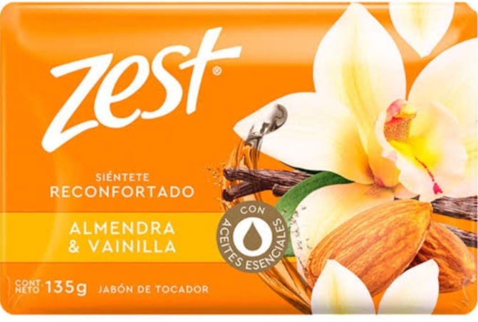 ZEST JABON ALMENDRA Y VAINILLA 135 G