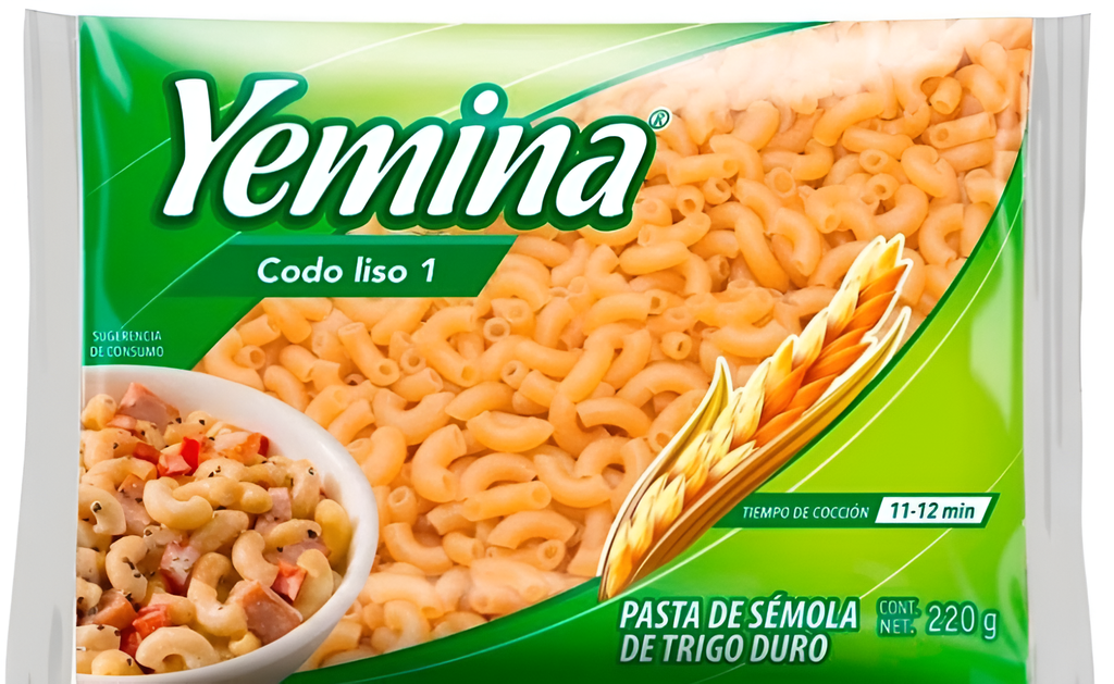 YEMINA CODO LISO 1 200 G