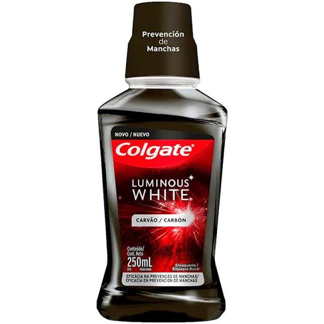 COLGATE ENJUAGUE BUCAL LUMINOUS WHITE CARBON 250 ML