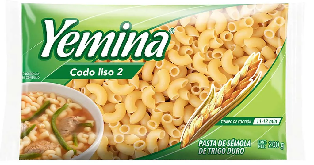 YEMINA CODO LISO 2 200 G