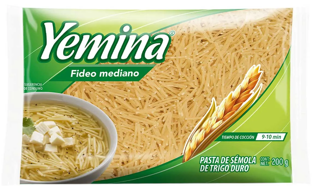 YEMINA FIDEO MEDIANO 200 G