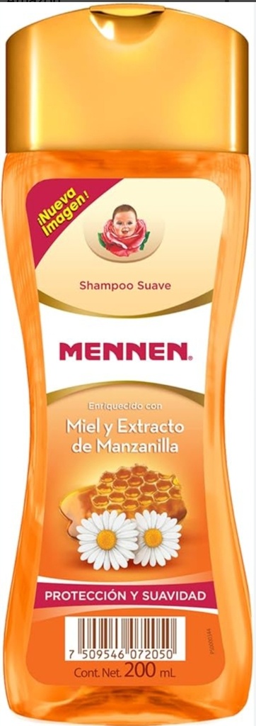 SHAMPOO MENNEN MIEL Y MANZANILLA 200 ML 