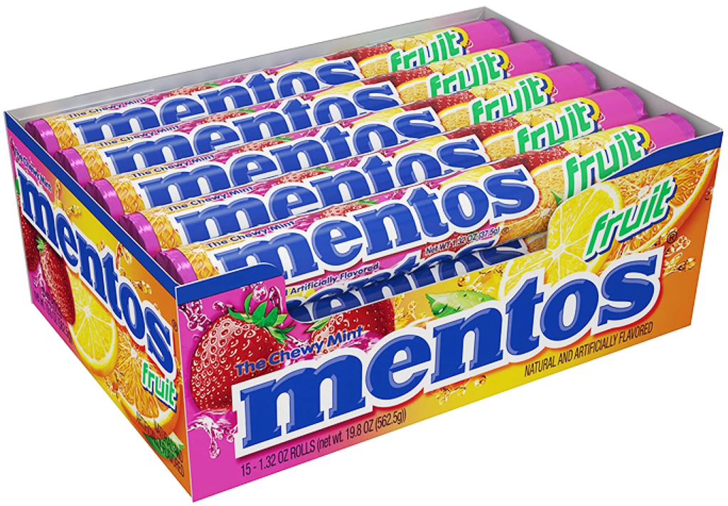 MENTOS FRUTAS 348.48 G / 12 PIEZAS