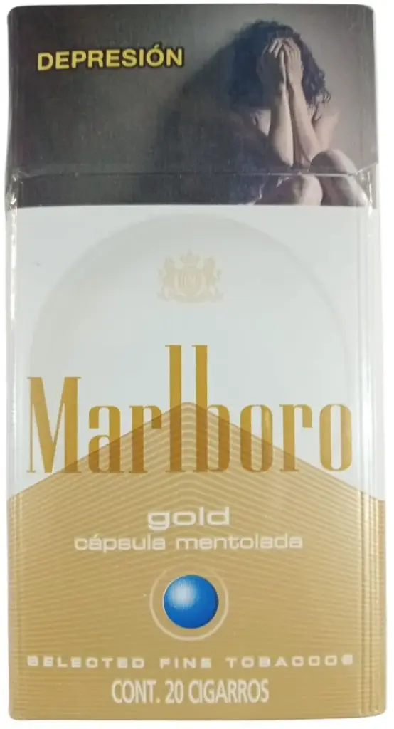 MARLBORO GOLD CAPSULA MENTOLADA 20 CIGARROS 