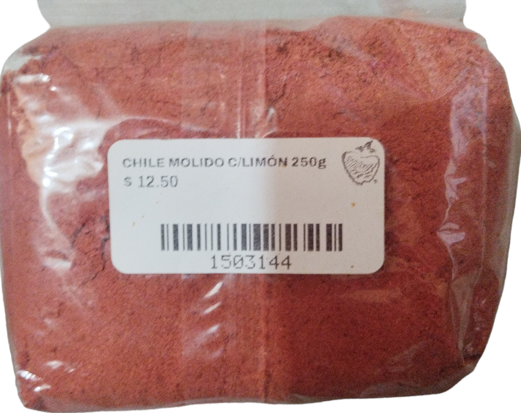 CHILE MOLIDO CON LIMON 250 G