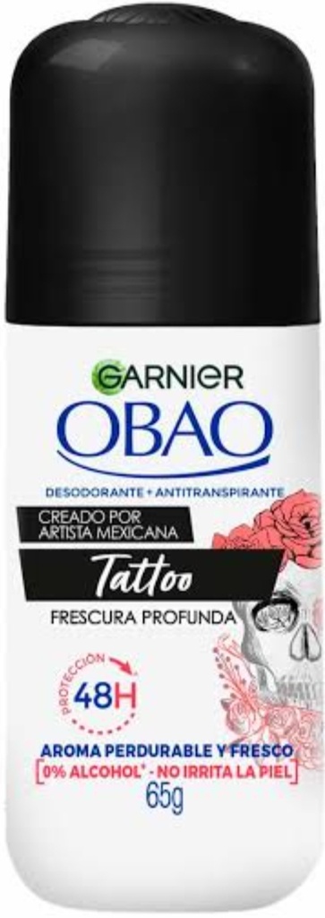 OBAO TATTOO FRESCO Y FLORAL DESODORANTE + ANTITRANSPIRANTE 65 G