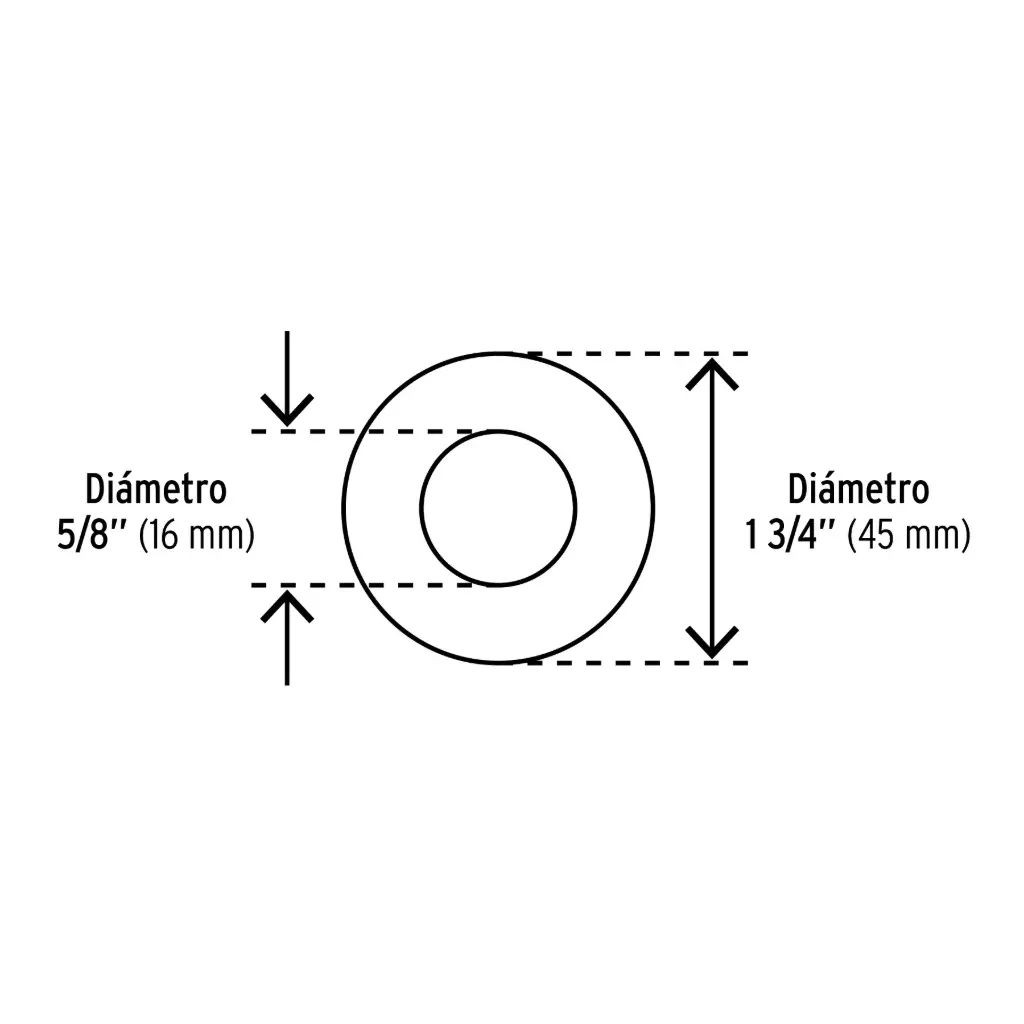 GUASA/ARANDELA PLANA 5/8" (GU3)