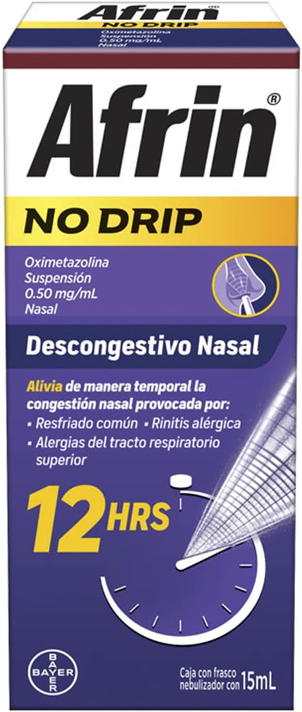 AFRIN NO DRIP SUSPENSION OXIMETAZOLINA 0.5 MG/ML 15 ML