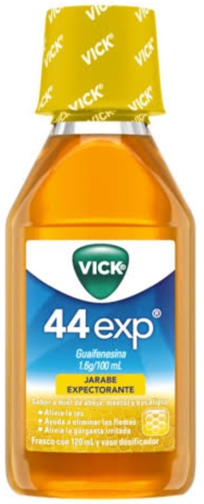 VICK 44 EXP MIEL GUAIFENESINA 1.6 G/100 ML 120 ML