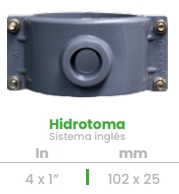 (CONEKTA) HIDROTOMA 4" X 1"