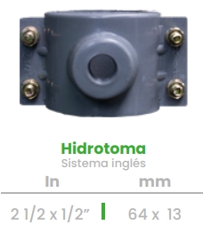 (CONEKTA) HIDROTOMA 2-1/2" X 1/2"