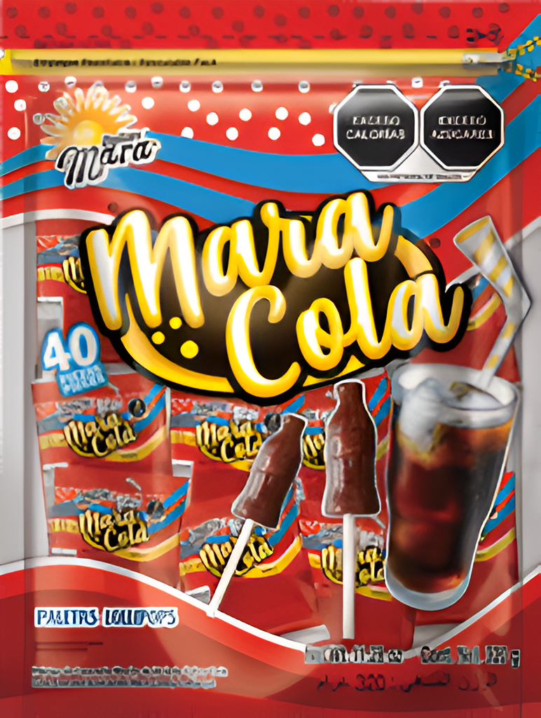DULCES MARA COLA 320 G / 40 PALETAS