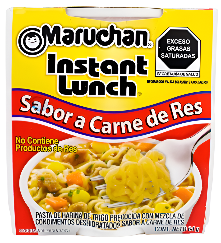 MARUCHAN INSTANT LUNCH SABOR CARNE DE RES 64 G