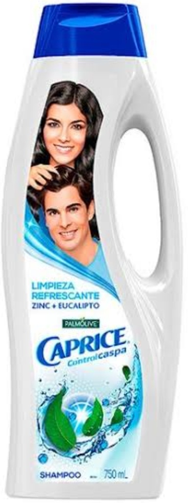 CAPRICE SHAMPOO CONTROL CASPA  ZINC + EUCALIPTO 750 ML 