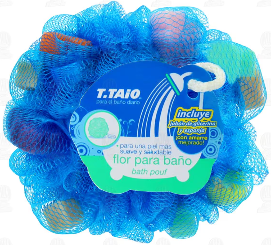 T.TAIO ESTROPAJO FLOR PARA BAÑO