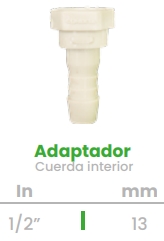 (CONEKTA) ADAPTADOR CUERDA INTERIOR 1/2"