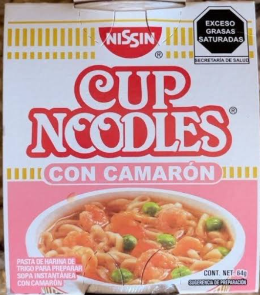CUP NOODLES CON CAMARON 64 G