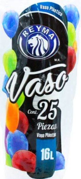 REYMA VASO PLASTICO 16 L 25 PIEZAS