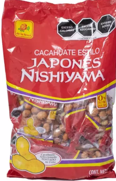 CACAHUATES ESTILO JAPONES CON 588 G / 14 PIEZAS