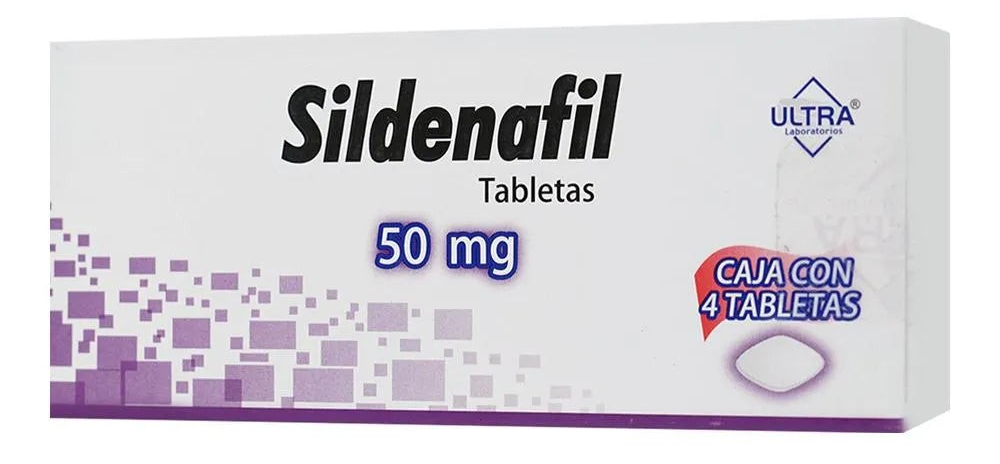 SILDENAFIL 50 MG 4 TABLETAS
