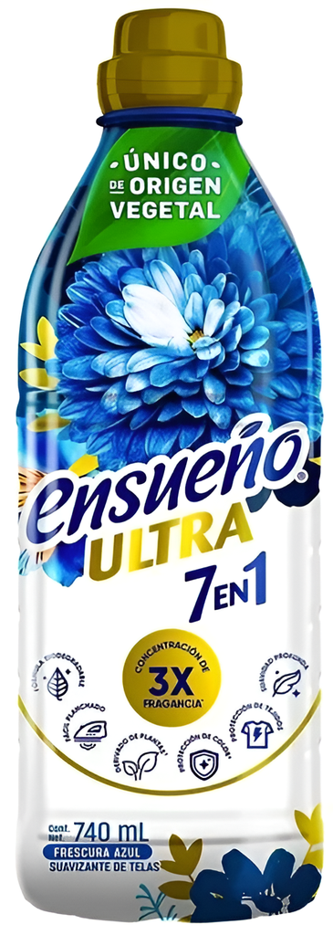 ENSUEÑO ULTRA 7 EN 1 FRESCURA AZUL 740 ML