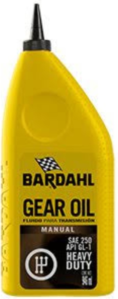 BARDAHL ACEITE PARA TRANSMISION ESTANDAR SAE 250 API GL 1 HEAVY DUTY 946 ML 7501087506032