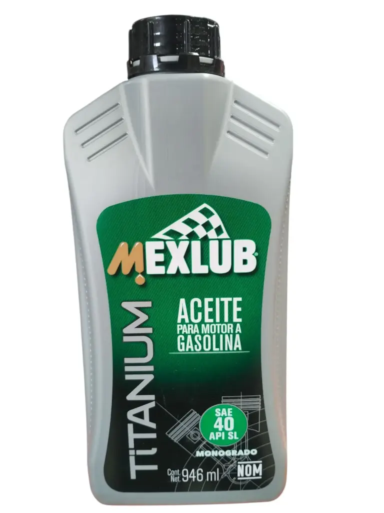BARDAHL MEXLUB TITANIUM ACEITE PARA GASOLINA MONOGRADO SAE 40 API SL 946 ML 7503003601425