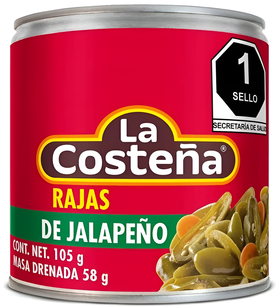 LA COSTEÑA RAJAS DE JALAPEÑO 105 G