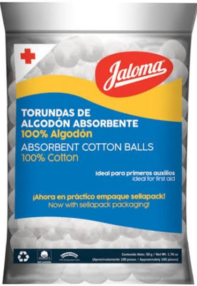 JALOMA TORUNDAS DE ALGODON ABSORBENTE 50 G