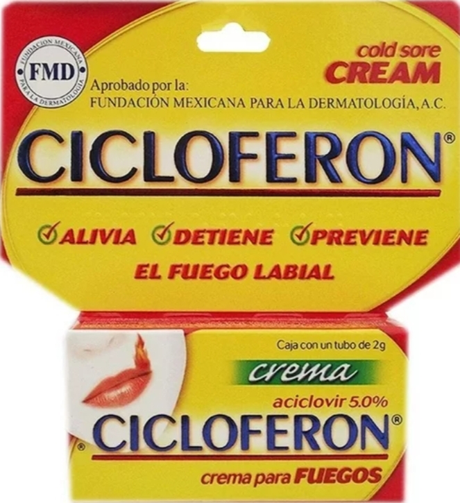 CICLOFERON CREMA ACICLOVIR 5% TUBO CON 2 G