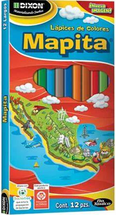 DIXON MAPITA 12 LAPICES DE COLORES