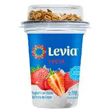 LEVIA YOGHURT GRANOLA CREMOSO SABOR FRESA 190 G