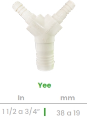 (CONEKTA) YEE 1-1/2" X 3/4"