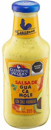 CLEMENTE JACQUES SALSA DE GUACAMOLE CON CHILE HABANERO 355 G
