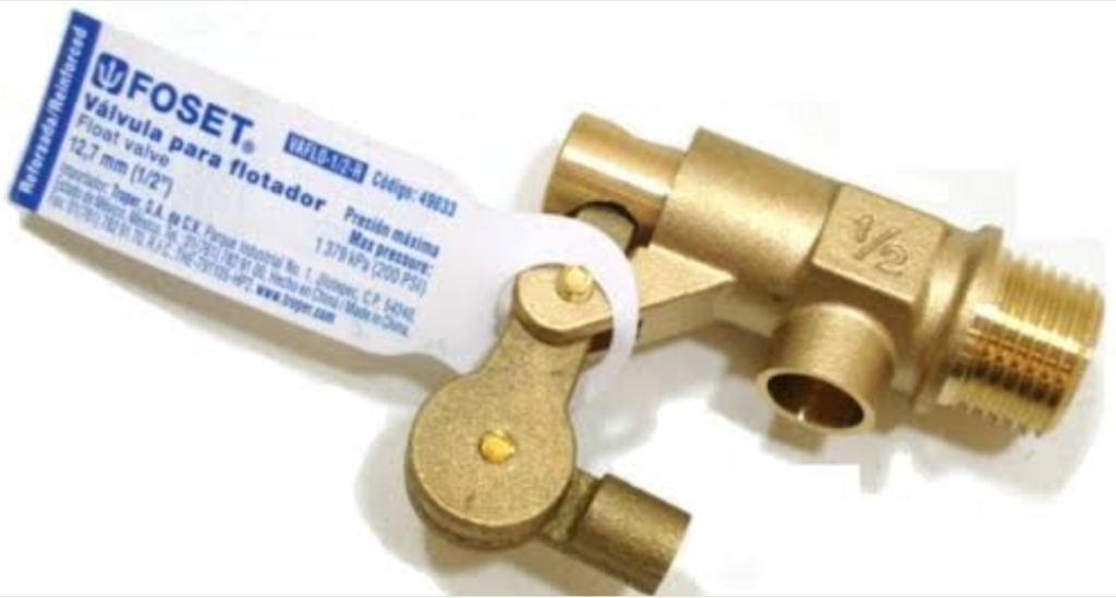 VALVULA DE FLOTADOR DE LATON 3/4" FOSET (49035)