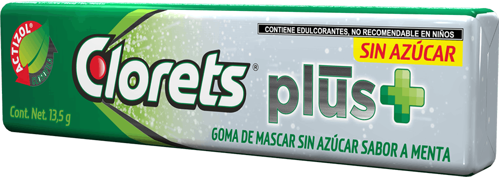 CLORETS PLUS MENTA 13.5 G