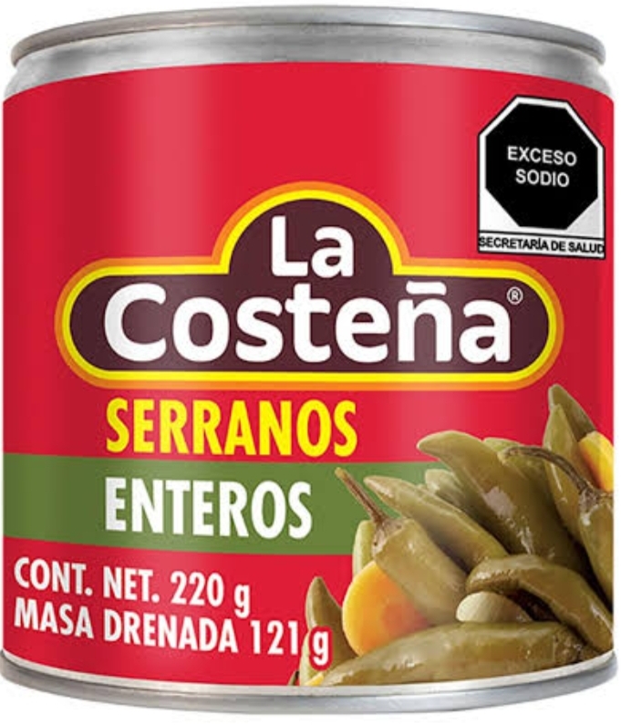 LA COSTEÑA SERRANOS ENTEROS 220 G