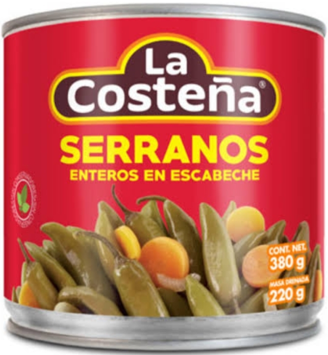 LA COSTEÑA SERRANOS ENTEROS 380 G