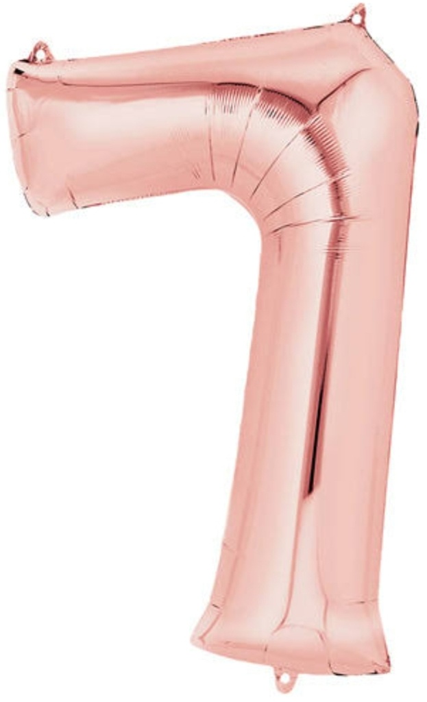 ANAGRAM GLOBO NUMERO-7 34" ROSA