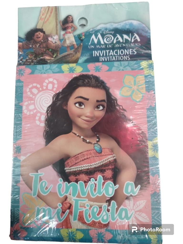 DISDEY MOANA UN MAS DE AVENTURAS INVITACIONES