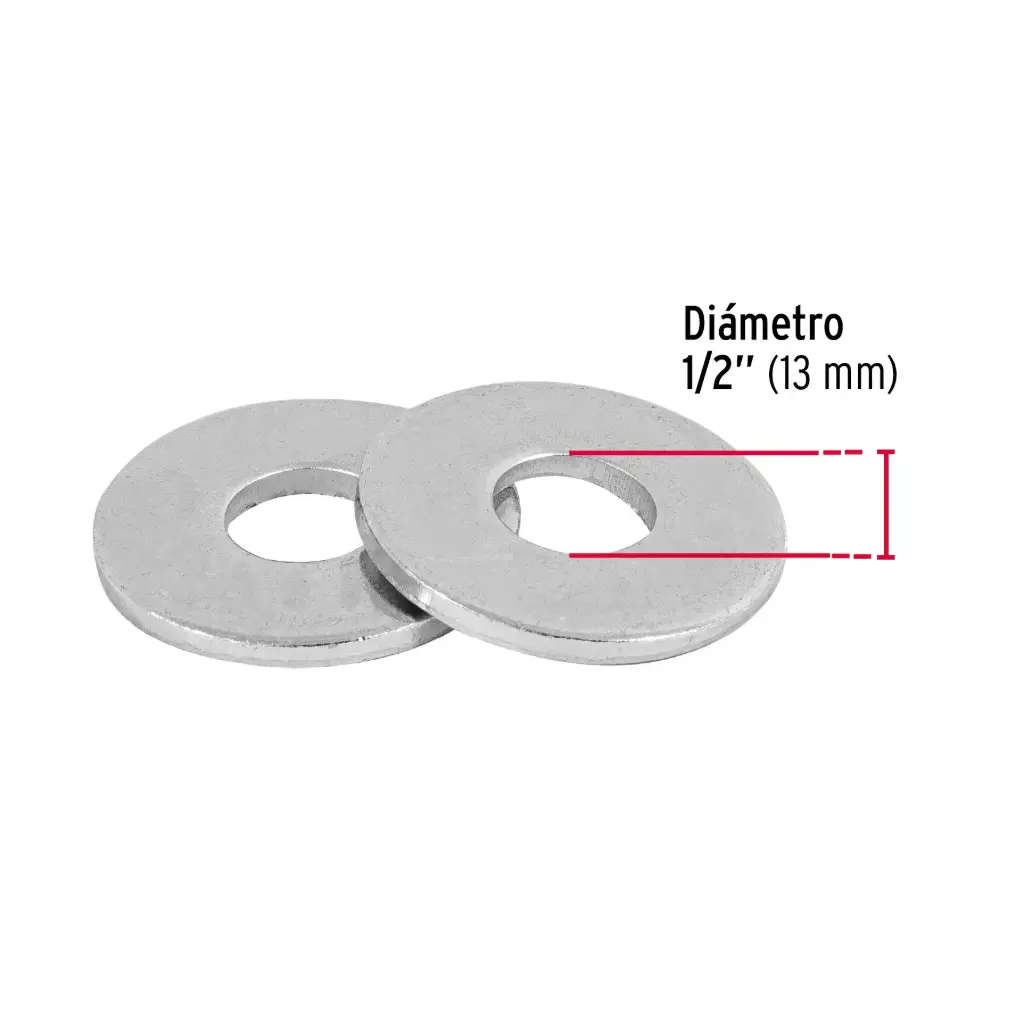 GUASA/ARANDELA PLANA 1/2" (GU5)