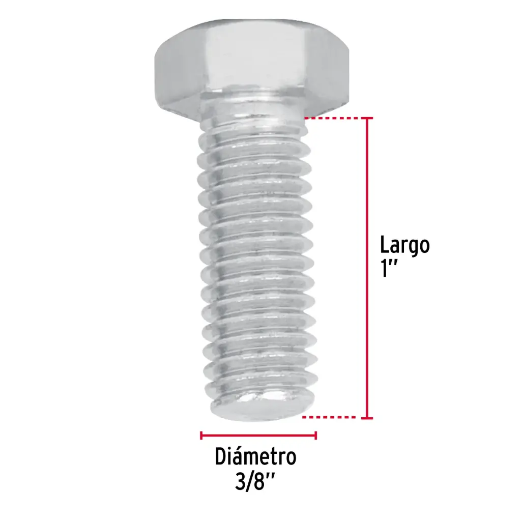 TORNILLO 3/8" X 1" (TO8)