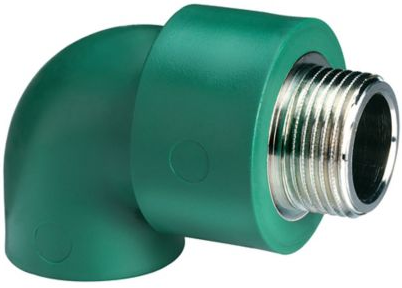 PPR CODO 90 ROSCA MACHO 20 MM X 1/2"