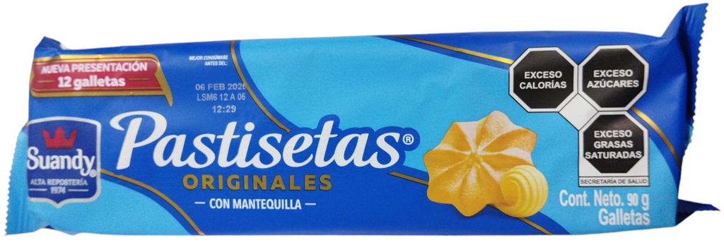 PASTISETAS ORIGINALES CON MANTEQUILLA 90 G
