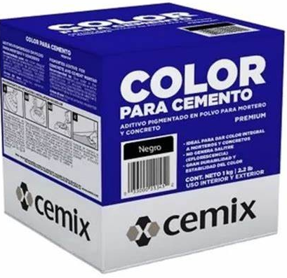 CEMIX COLOR PARA CEMENTO ROJO OXIDO 1 KG 