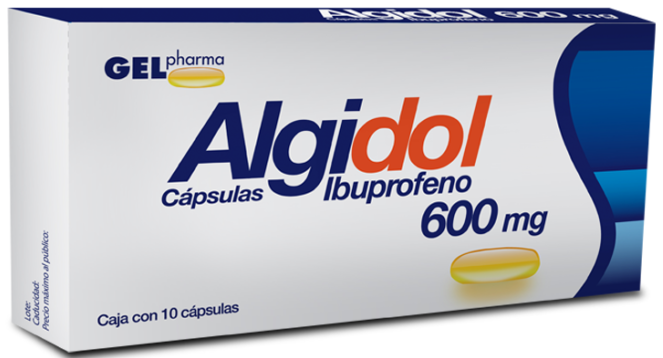 ALGIDOL IBUPROFENO 600 MG 10 CAPSULAS